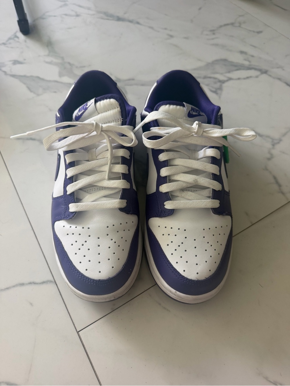 Nike Men’s Low-Top Sneakers — White & Purple